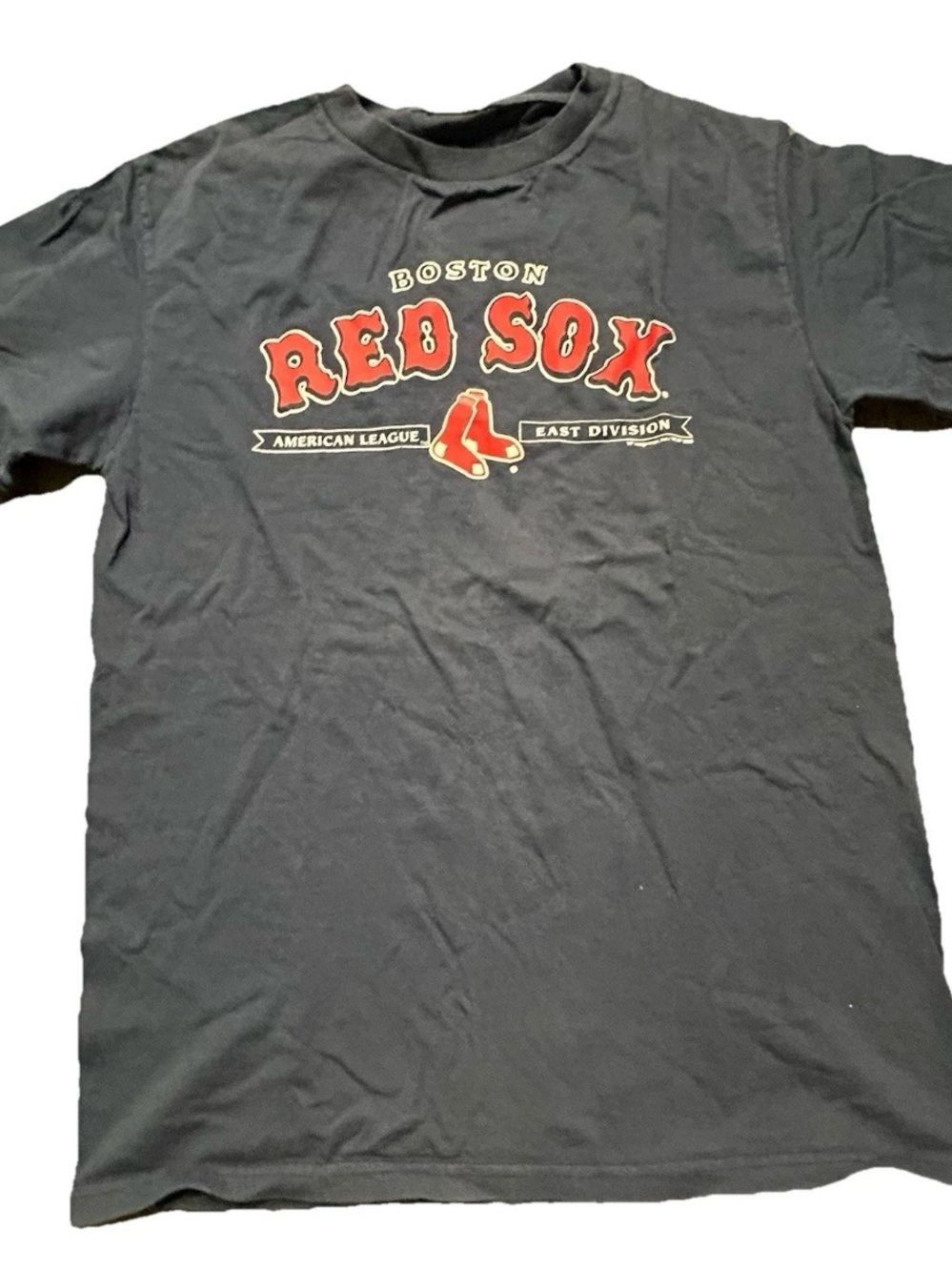 Lee Boston Red Sox Baseball Navy Blue T Shirt Size Large